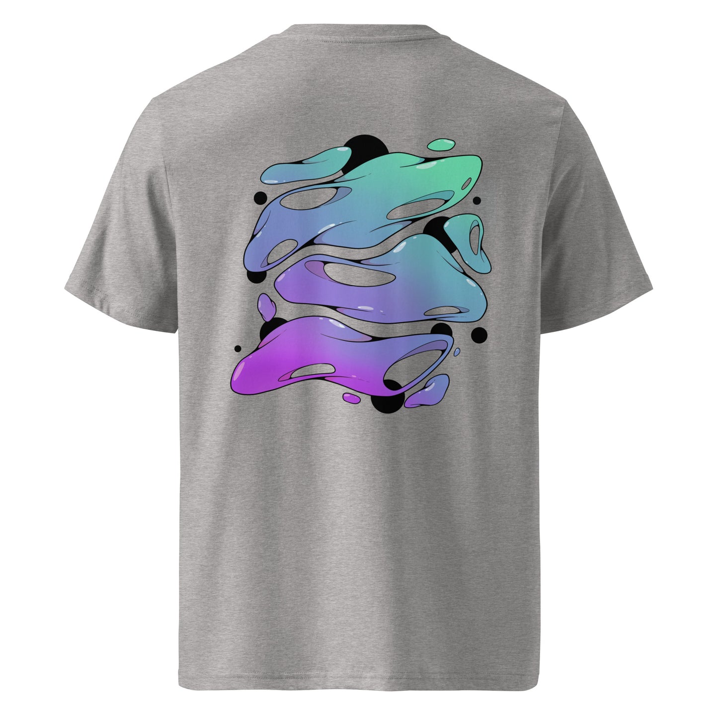 Globs on Solana (back) Unisex organic cotton t-shirt