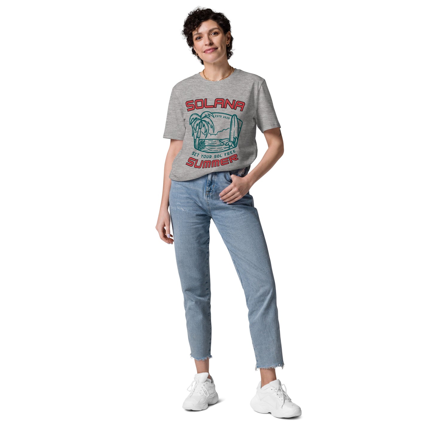 Solana Summer "Set your SOL free" - Premium Unisex organic cotton t-shirt