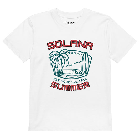 Solana Summer "Set your SOL free" - Premium Organic cotton kids t-shirt