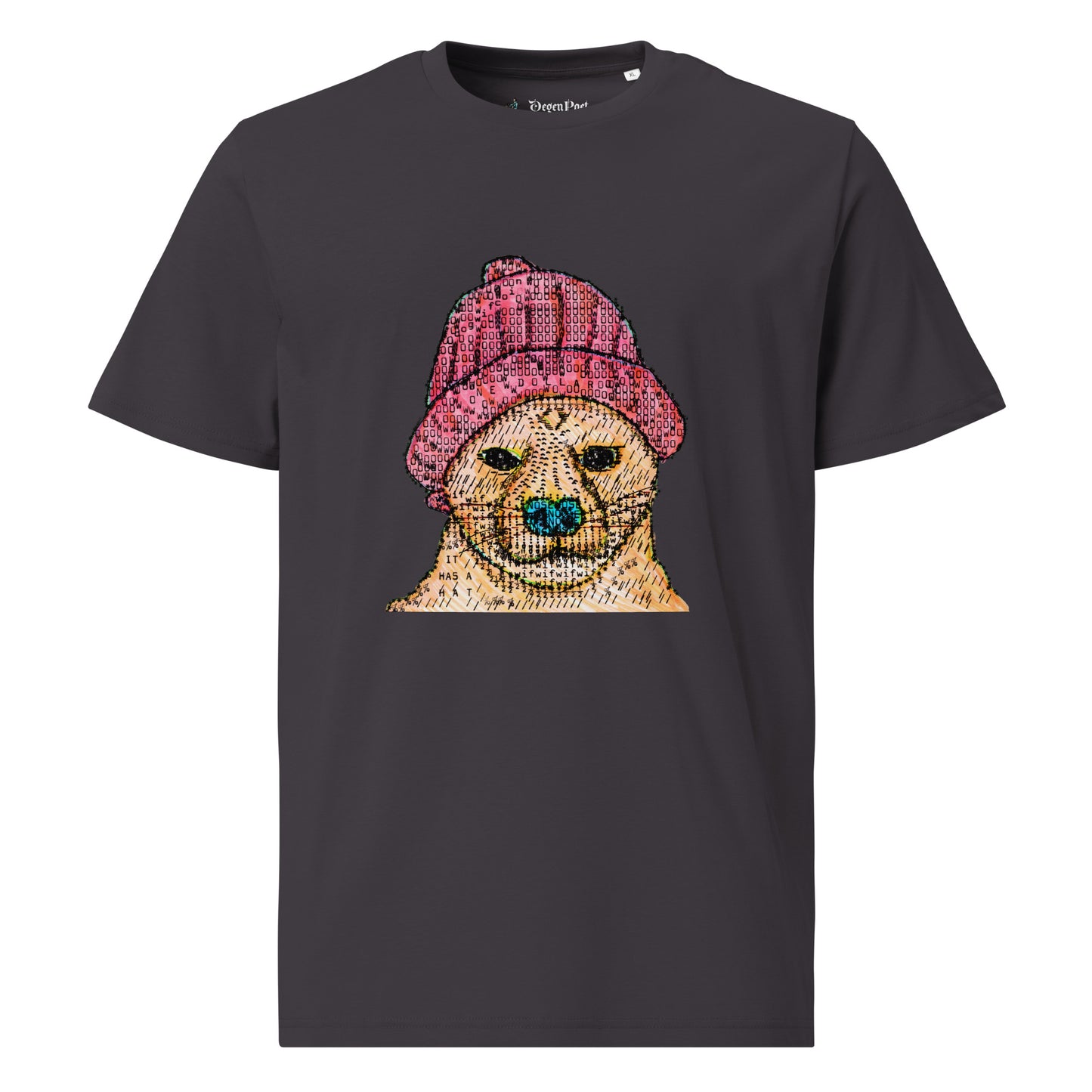 Dog Wif Hat Unisex organic cotton t-shirt