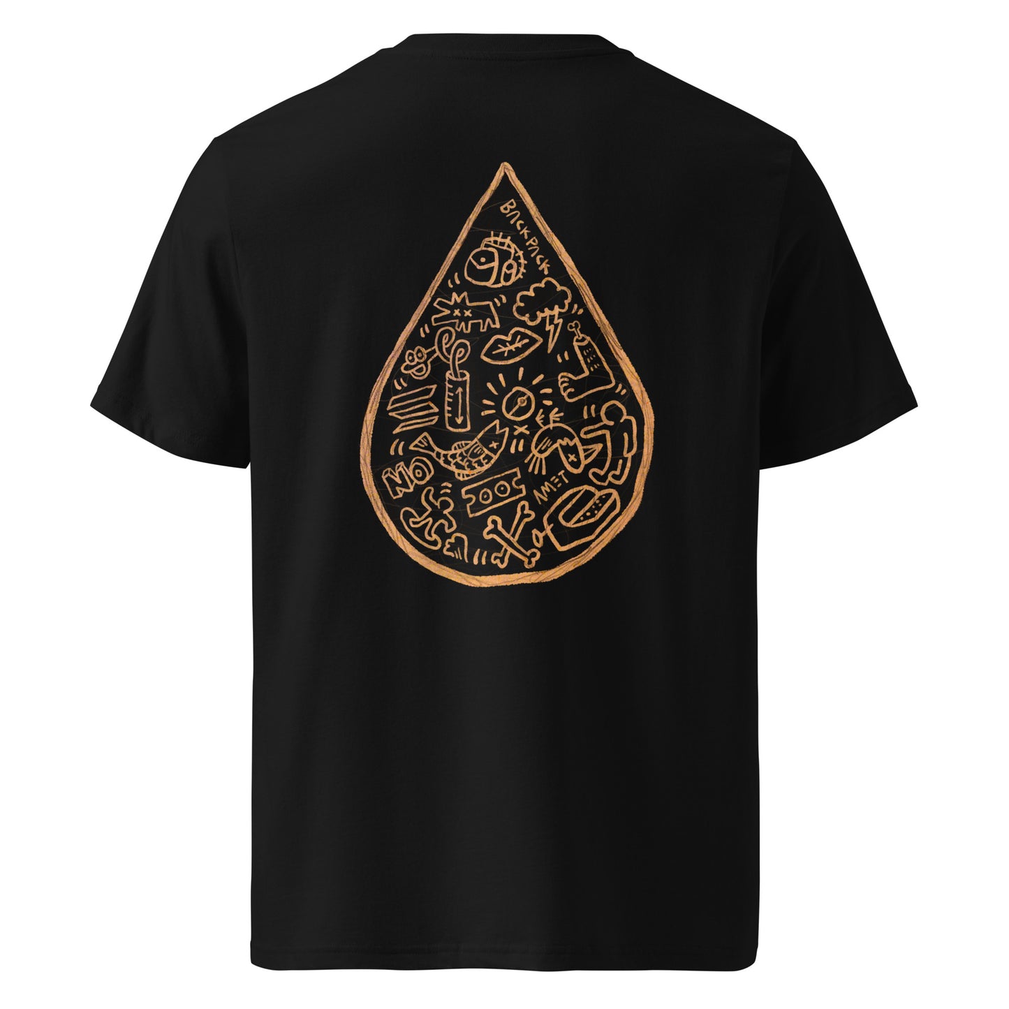 The Droplet (back) - Premium Unisex organic cotton t-shirt