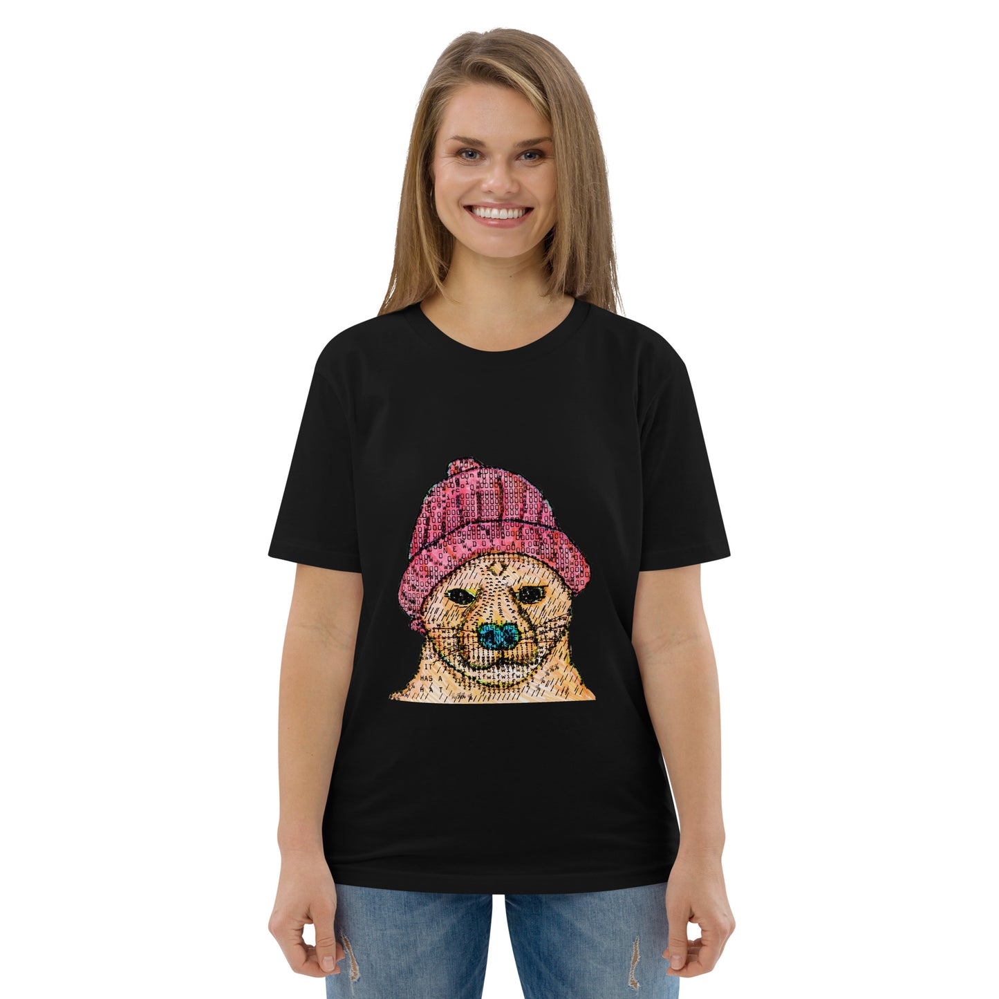 Dog Wif Hat Unisex organic cotton t-shirt