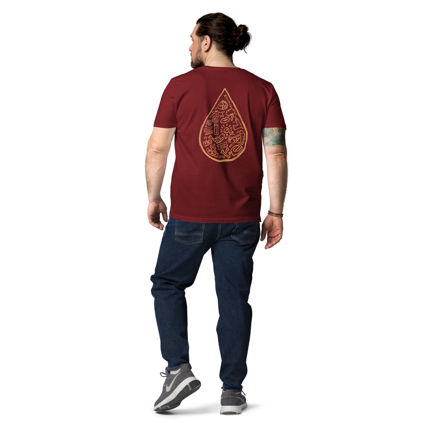 The Droplet (back) - Premium Unisex organic cotton t-shirt