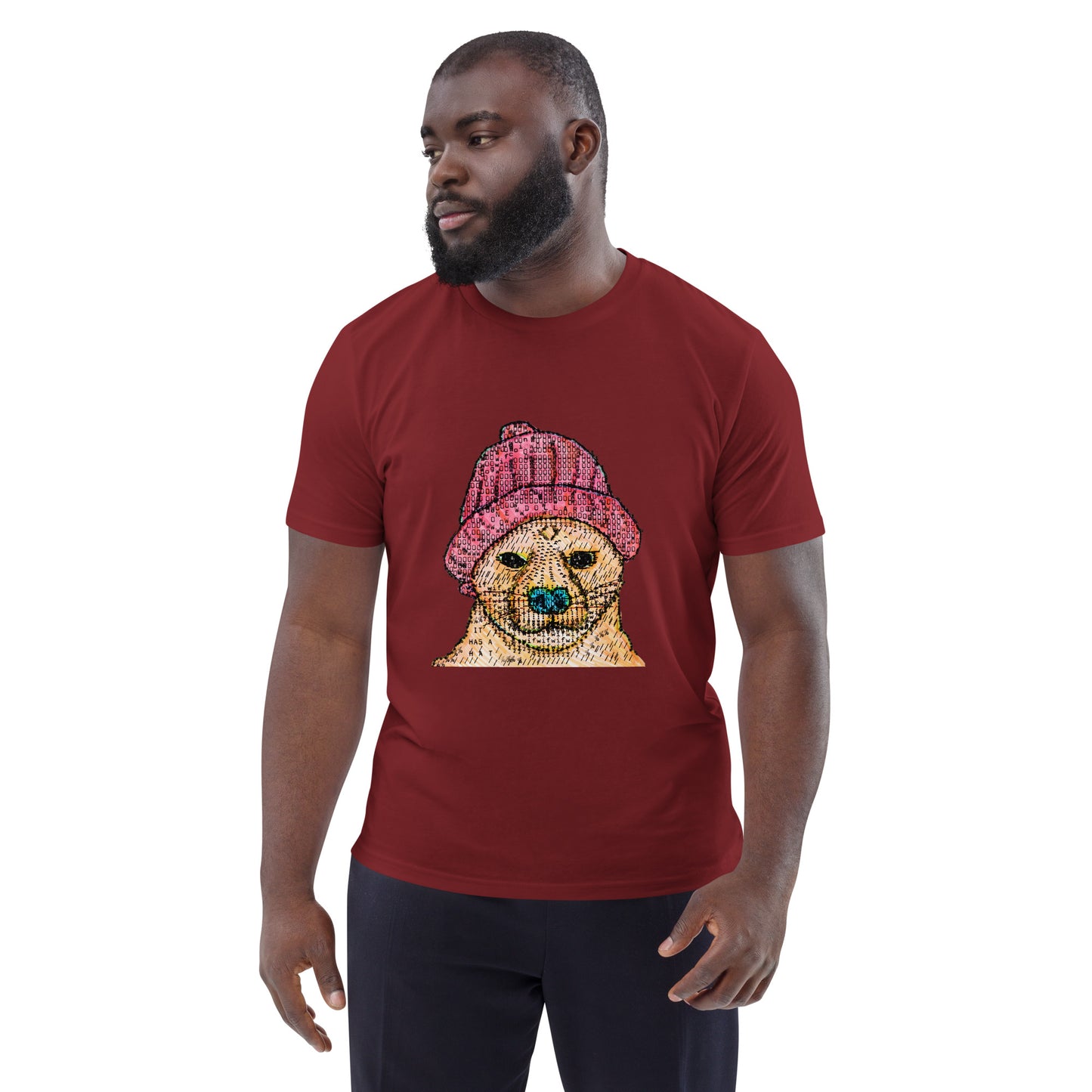 Dog Wif Hat Unisex organic cotton t-shirt