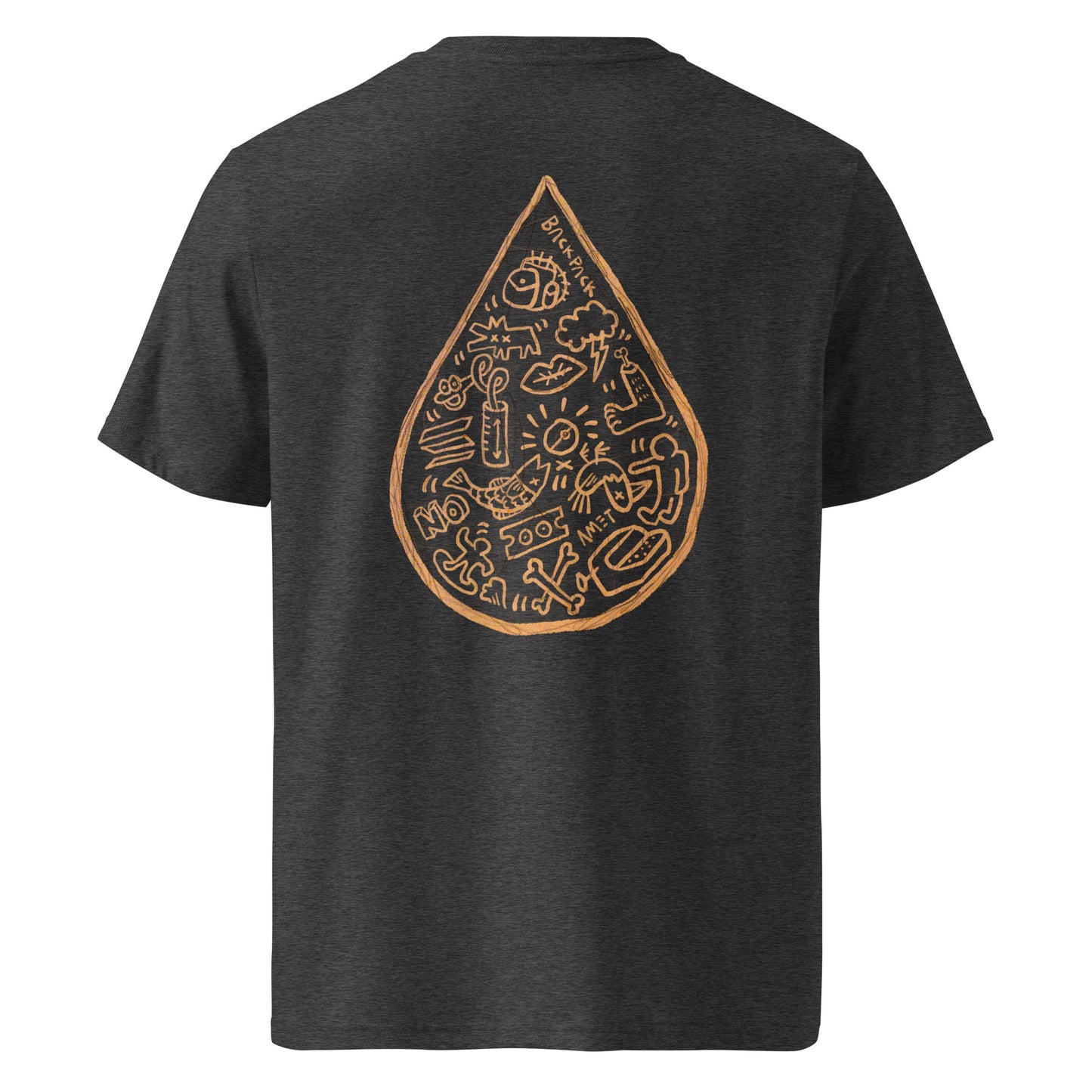 The Droplet (back) - Premium Unisex organic cotton t-shirt