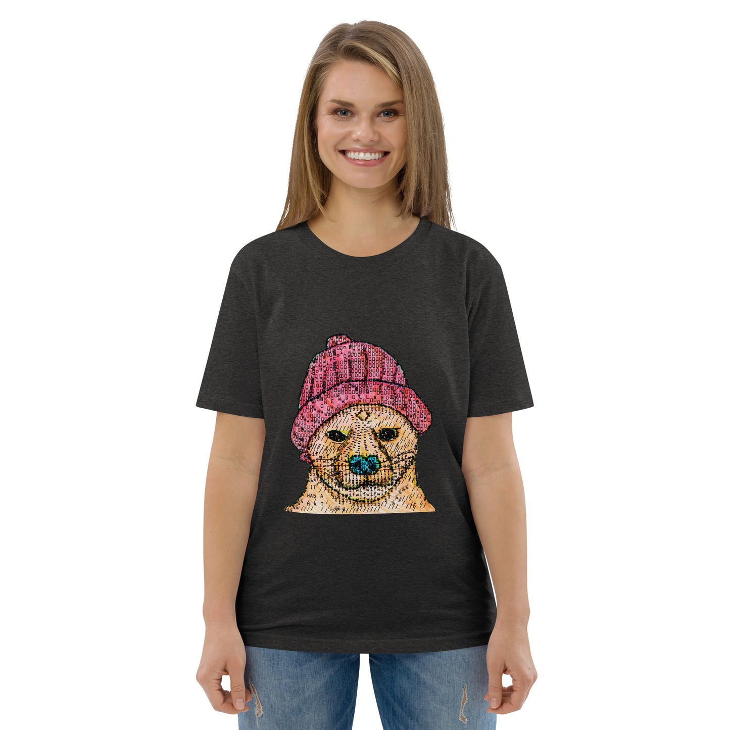 Dog Wif Hat Unisex organic cotton t-shirt