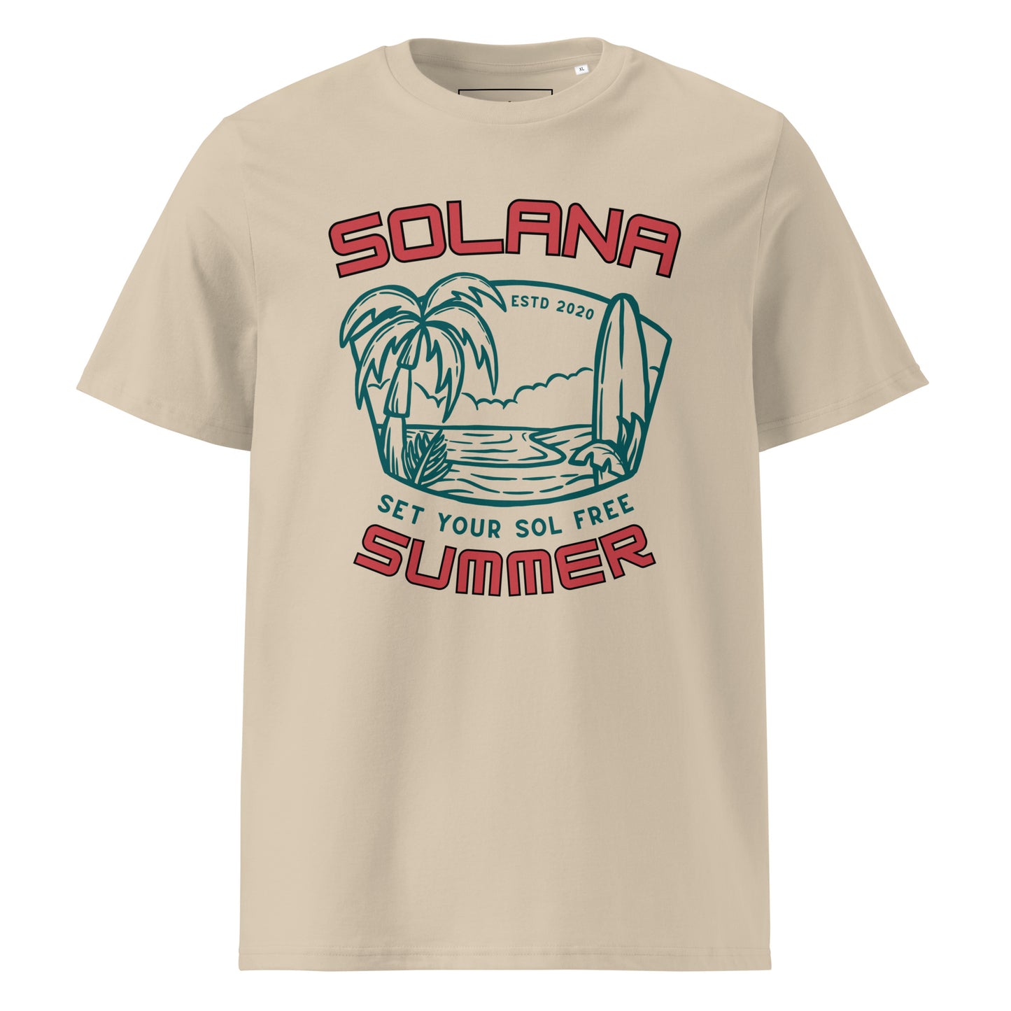 Solana Summer "Set your SOL free" - Premium Unisex organic cotton t-shirt