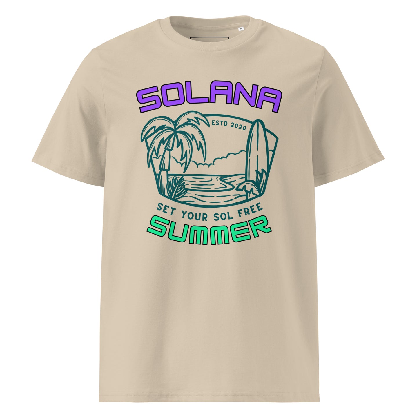 Solana Summer "Set your SOL free (SOL Edition)"- Premium Unisex organic cotton t-shirt