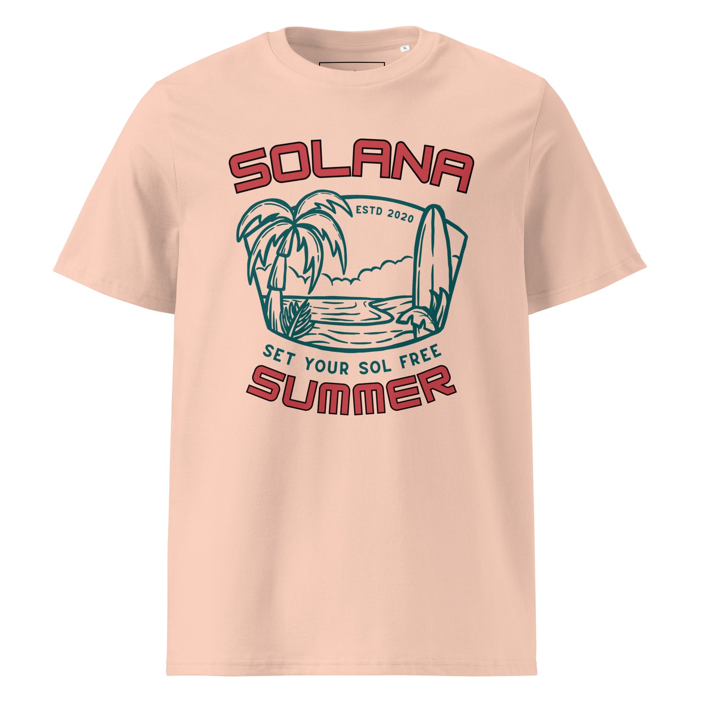 Solana Summer "Set your SOL free" - Premium Unisex organic cotton t-shirt