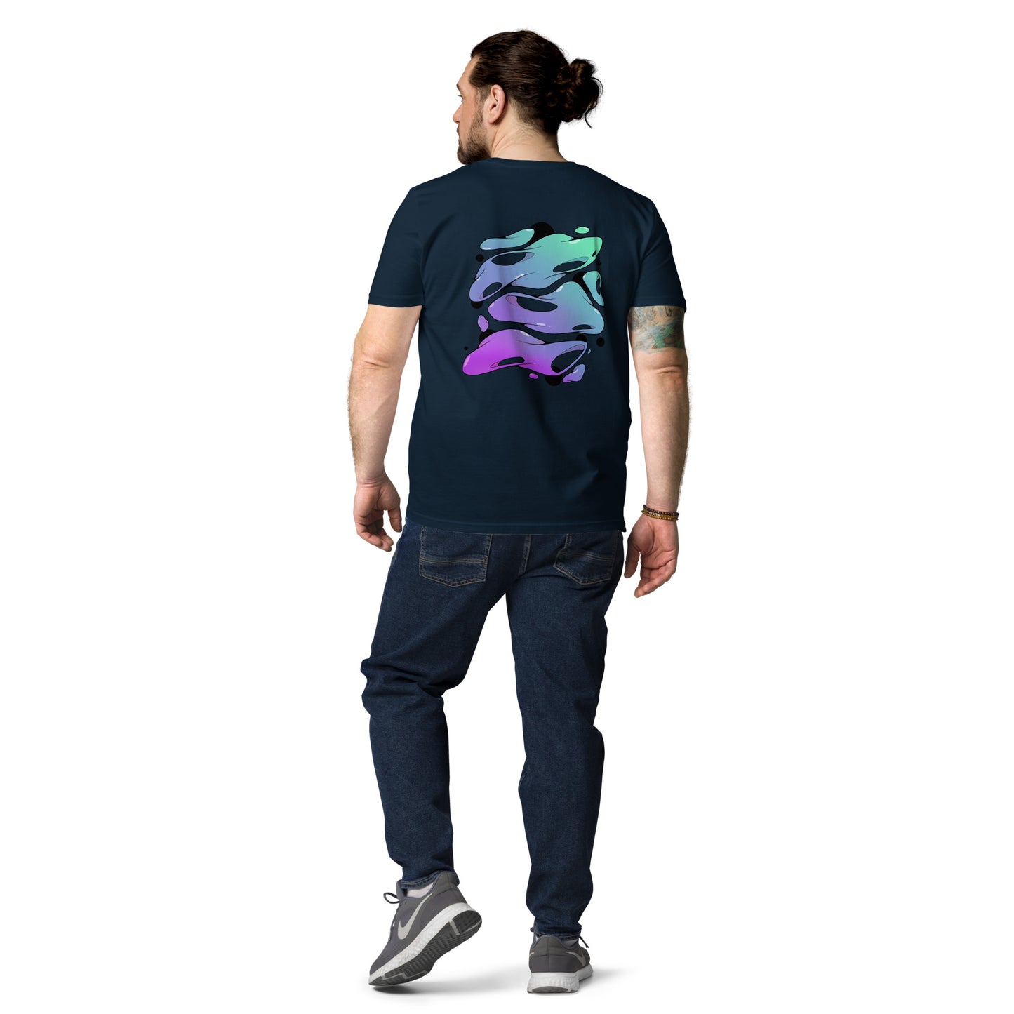 Globs on Solana (back) Unisex organic cotton t-shirt