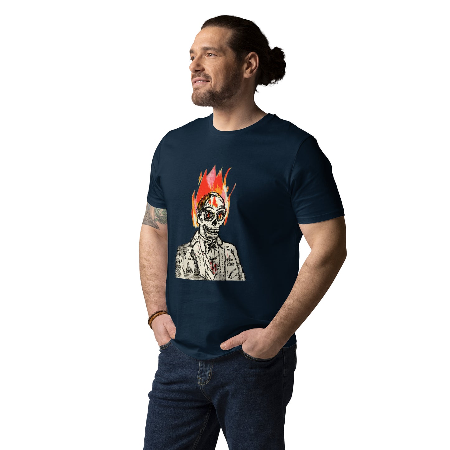 Mad Type Skull Unisex organic cotton t-shirt