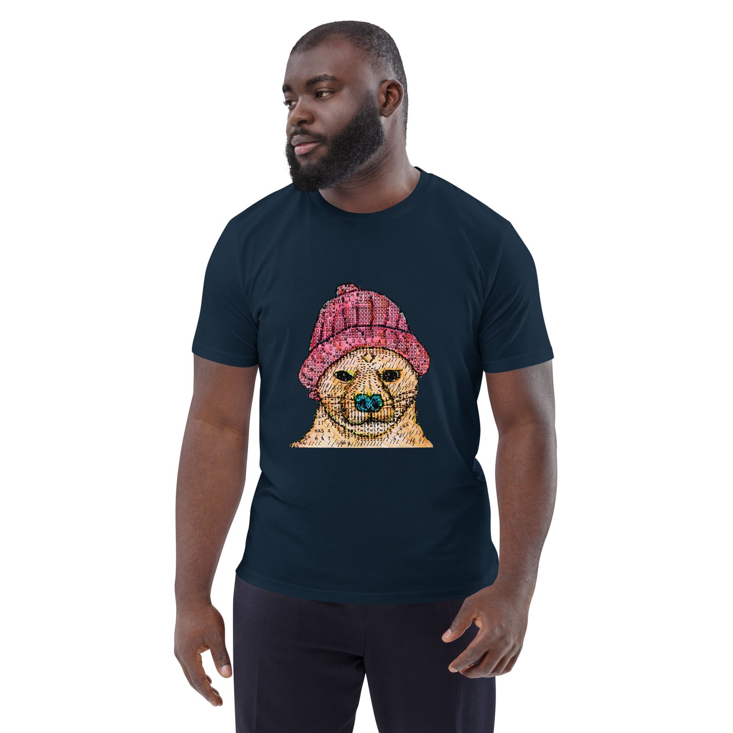 Dog Wif Hat Unisex organic cotton t-shirt