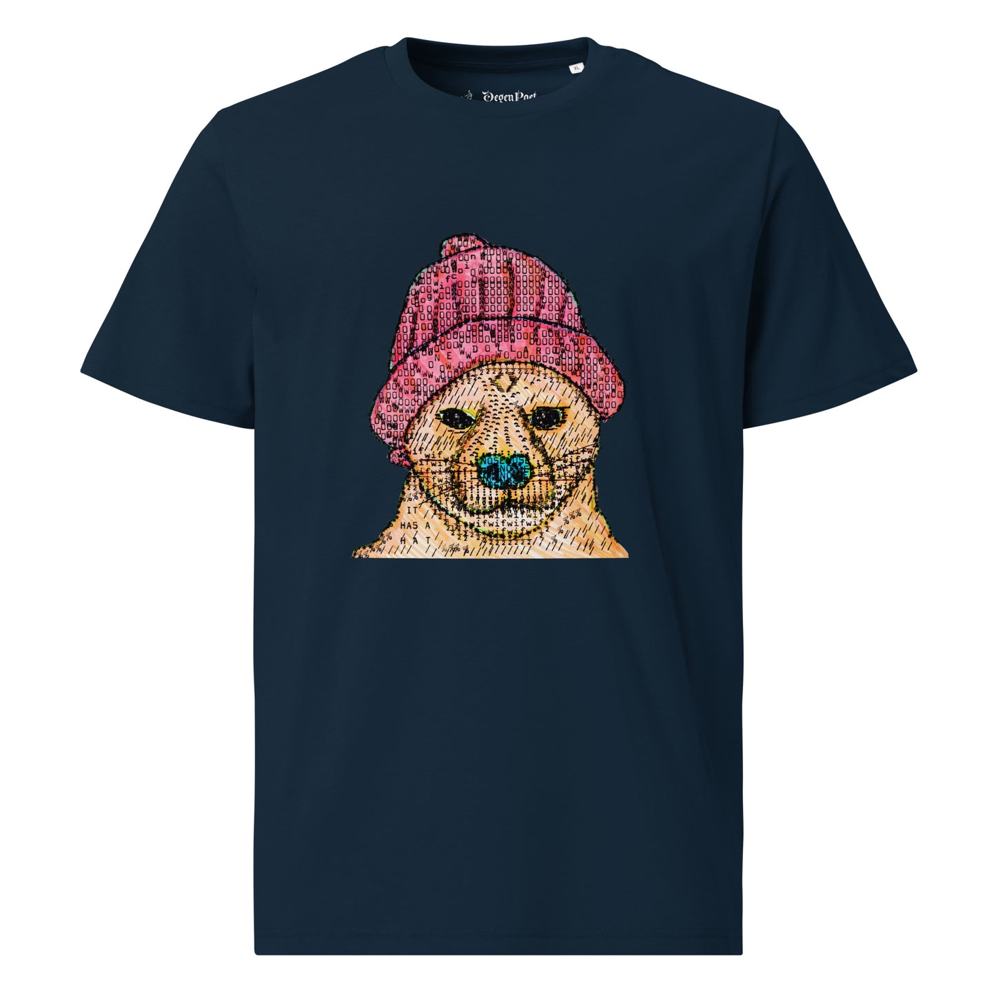 Dog Wif Hat Unisex organic cotton t-shirt