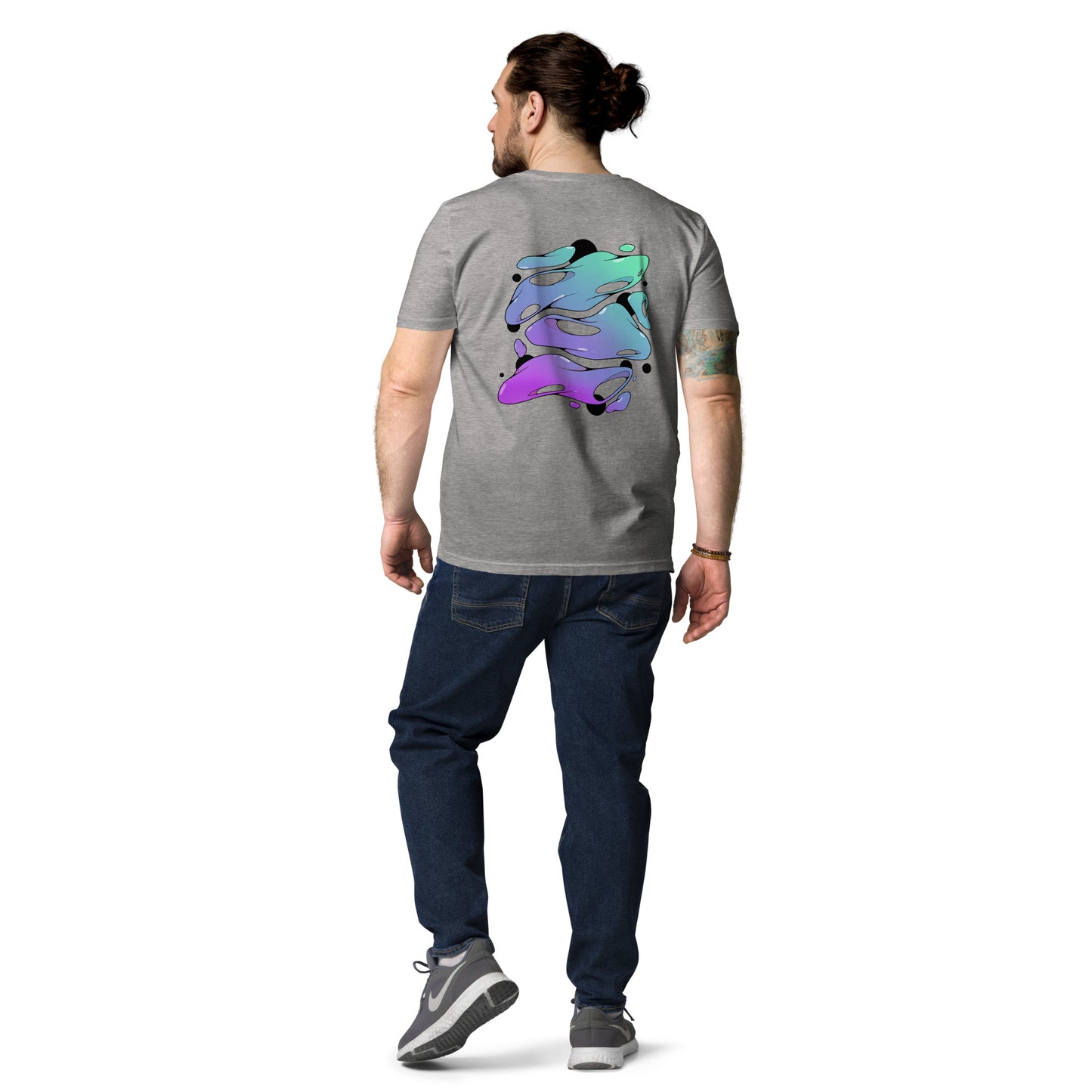 Globs on Solana (back) Unisex organic cotton t-shirt