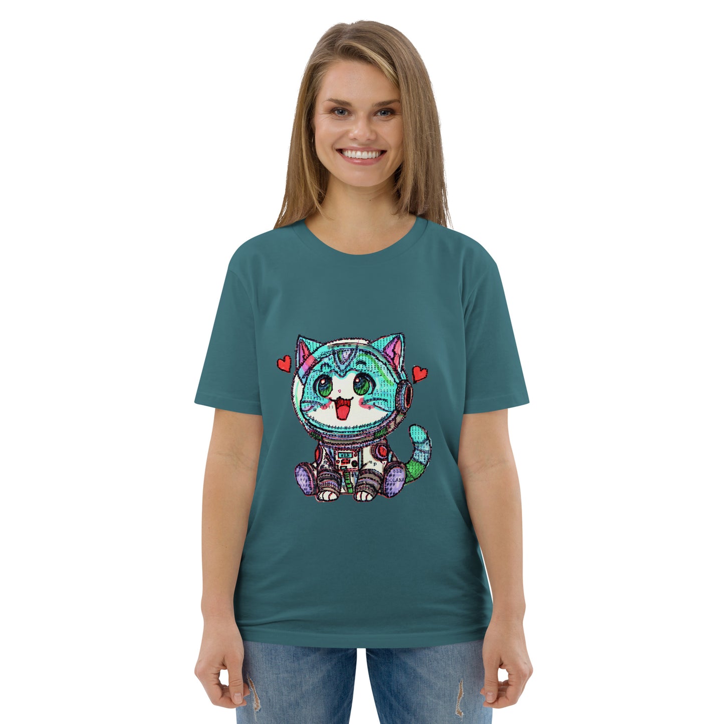 Wen Cat Unisex organic cotton t-shirt