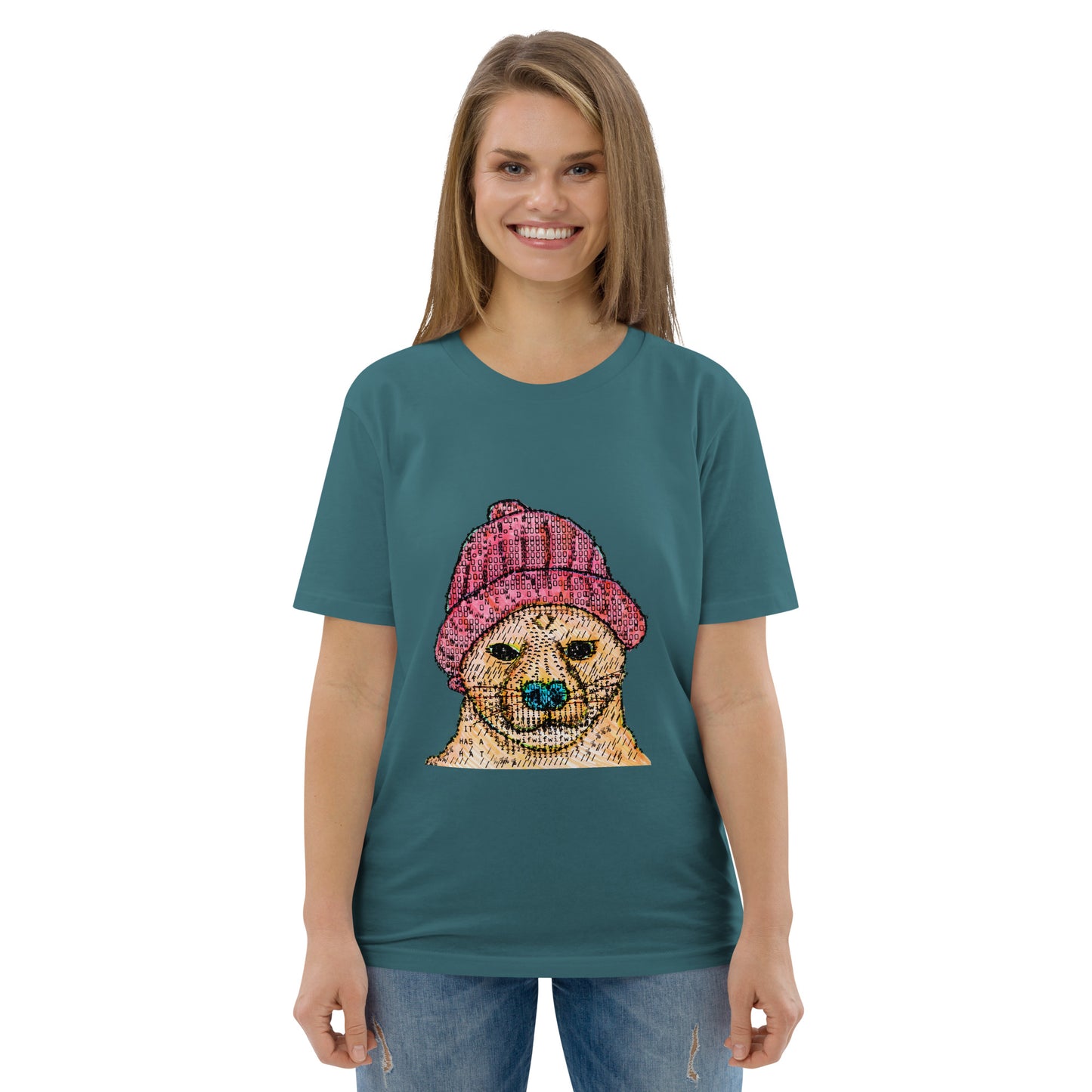 Dog Wif Hat Unisex organic cotton t-shirt