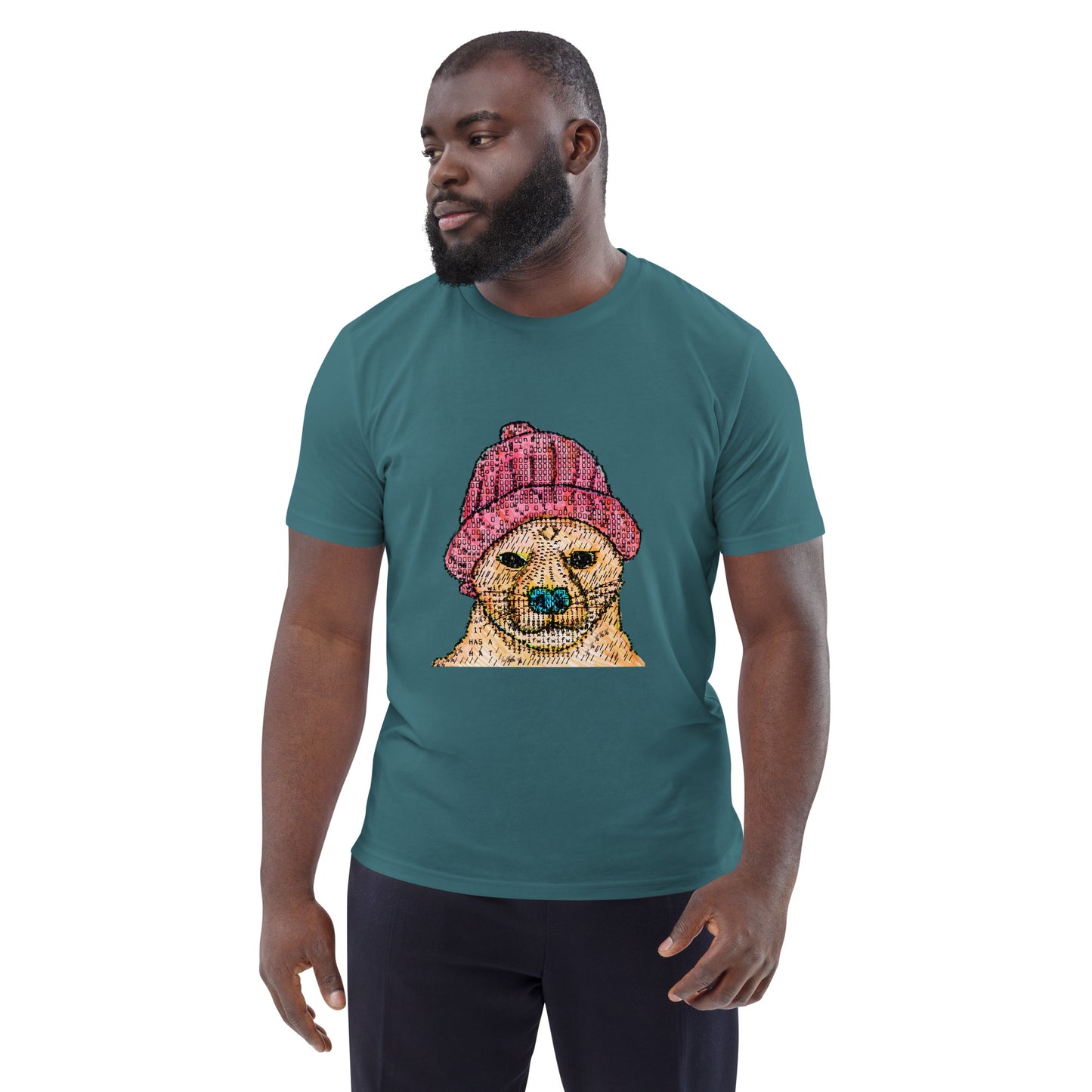 Dog Wif Hat Unisex organic cotton t-shirt