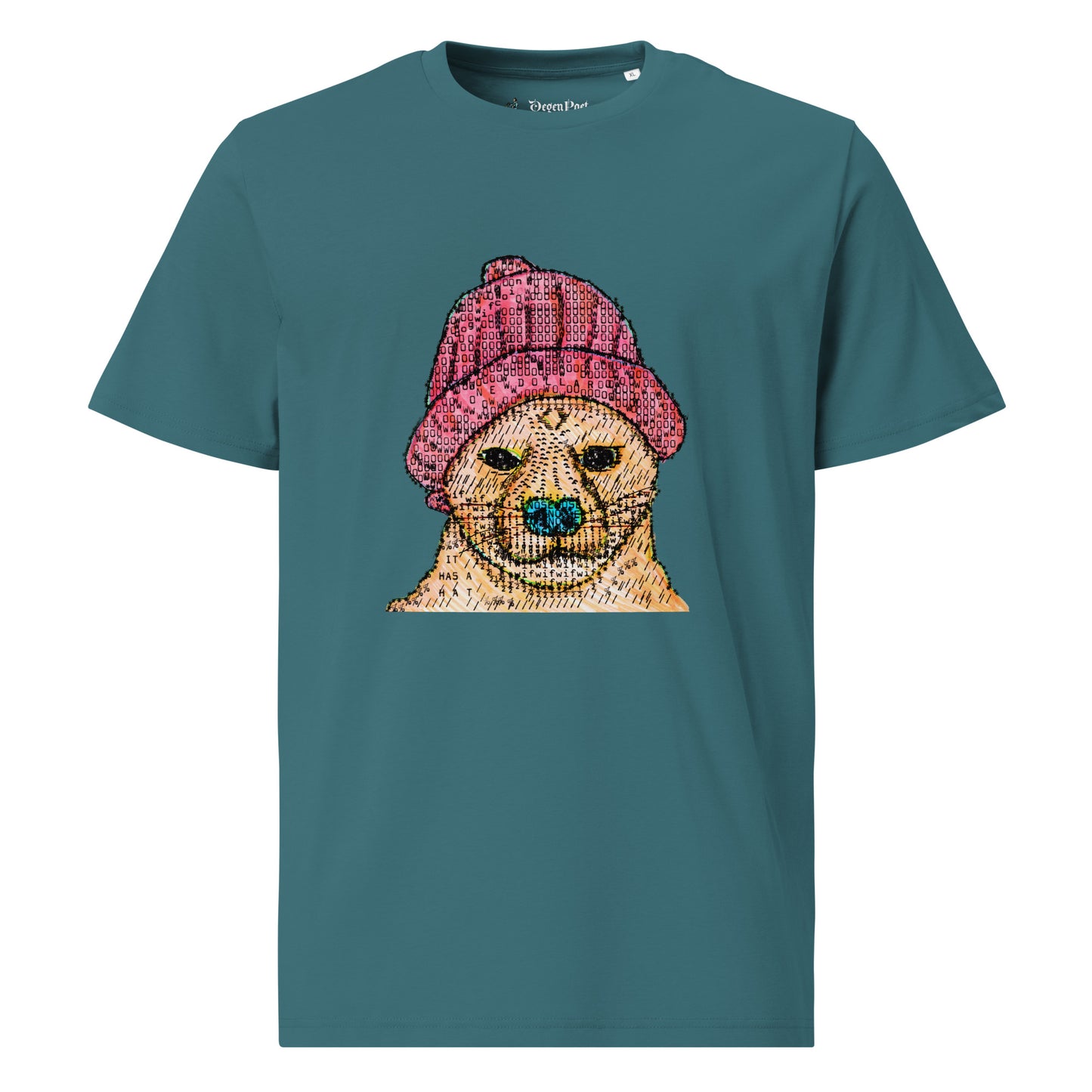 Dog Wif Hat Unisex organic cotton t-shirt