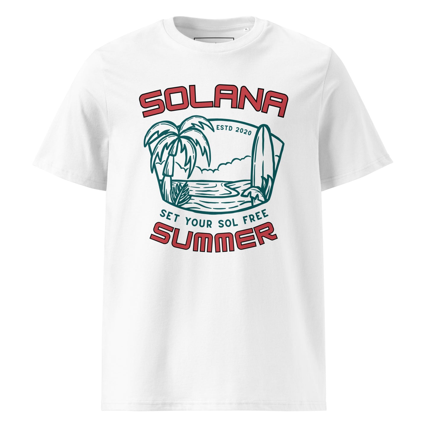 Solana Summer "Set your SOL free" - Premium Unisex organic cotton t-shirt