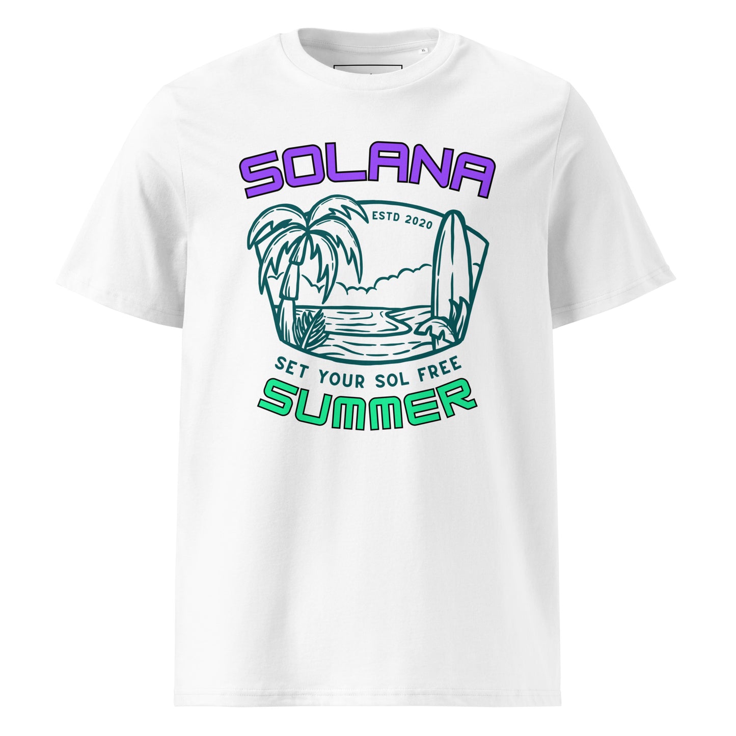 Solana Summer "Set your SOL free (SOL Edition)"- Premium Unisex organic cotton t-shirt